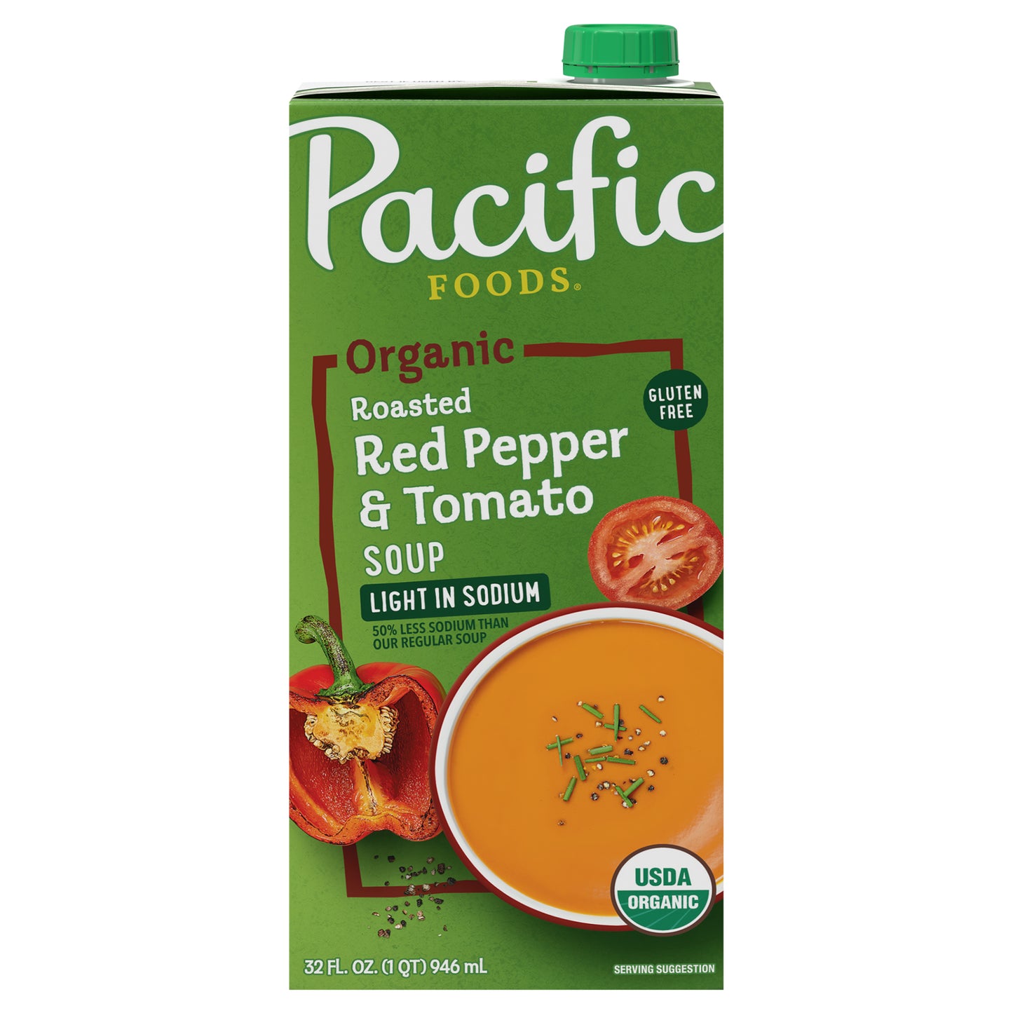 Pacific Foods Roasted Organic Red Pepper & Tomato Soup 32 fl oz