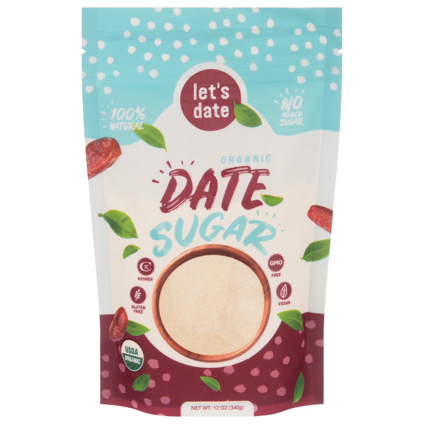 Let's Date Organic Date Sugar 12 oz