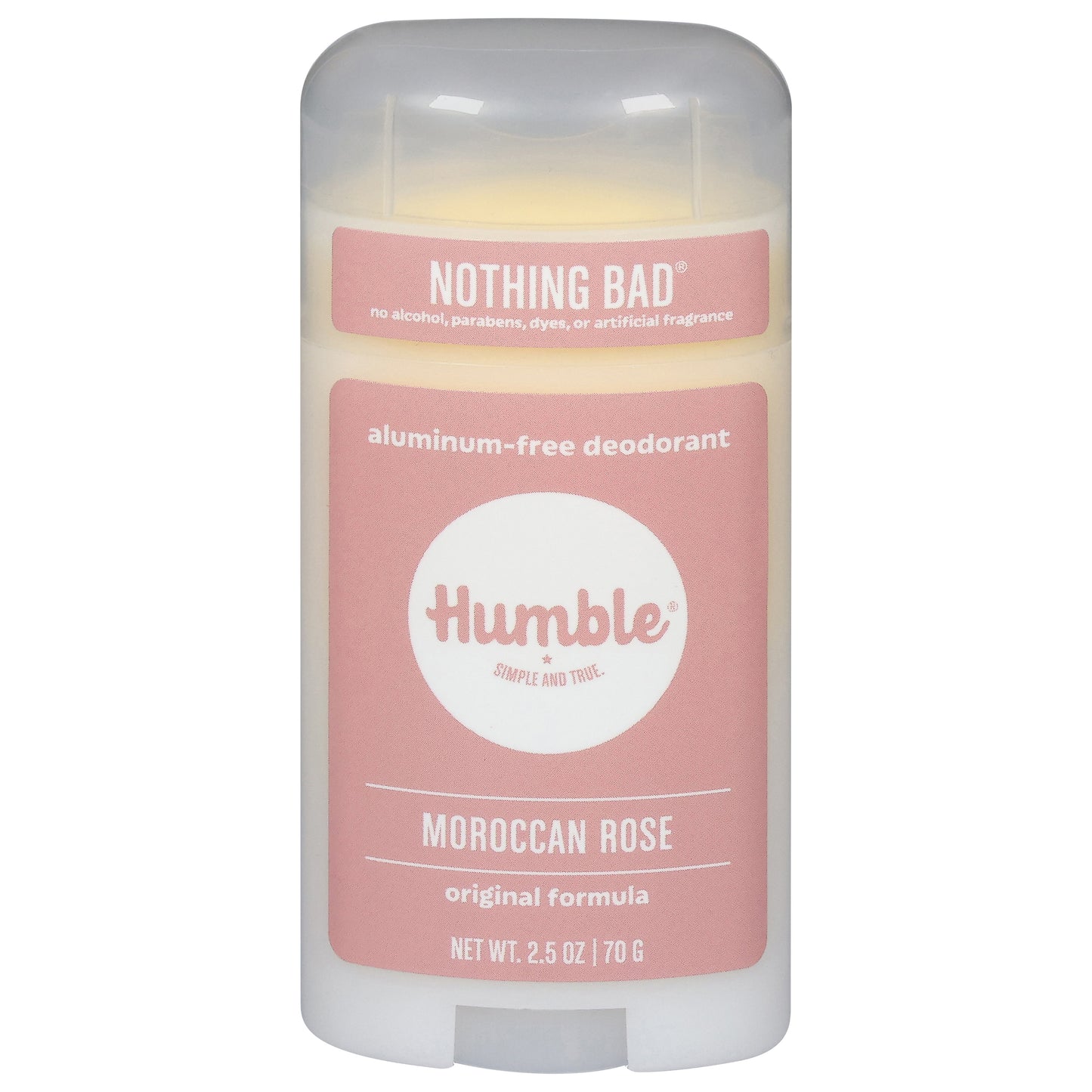 Humble Nothing Bad Aluminum Free Original Formula Moroccan Rose Deodorant 2.5 oz