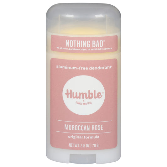 Humble Nothing Bad Aluminum Free Original Formula Moroccan Rose Deodorant 2.5 oz