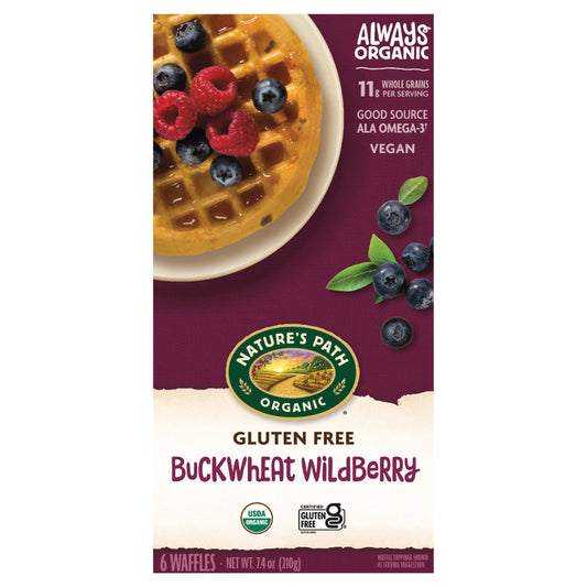 Nature's Path Organic Wildberry Buckwheat Waffles 7oz Box