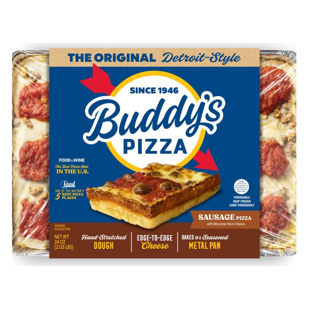 Buddy's Detroit Style Sausage Pizza