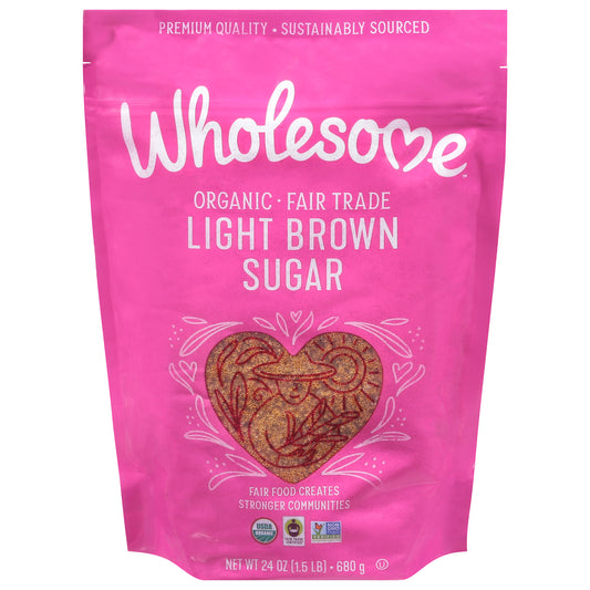 Wholesome Organic Light Brown Sugar 24 oz