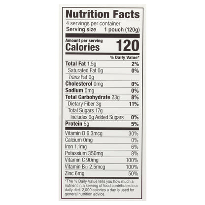 Noka Strawberry Banana Superfood Smoothies +Immune Support 4 - 4.22 oz Pouches