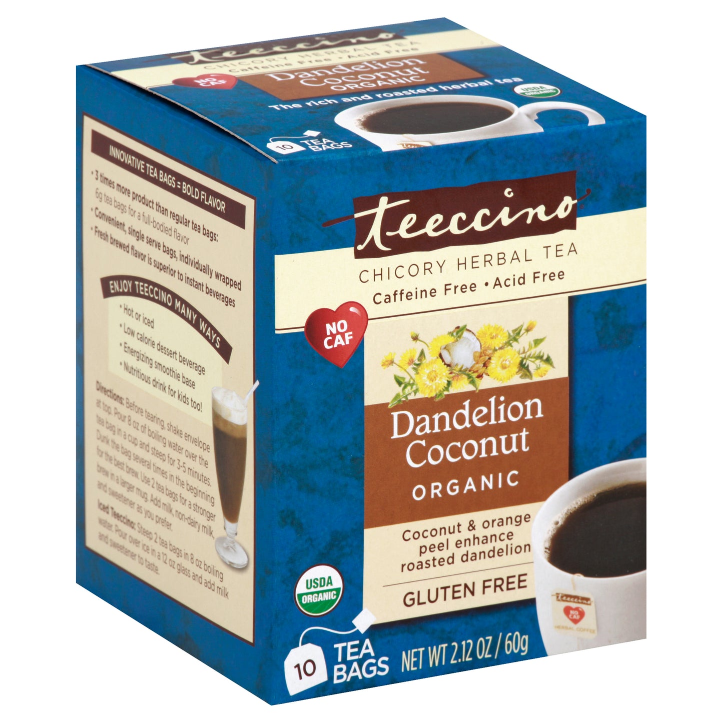 Teeccino Herbal Tea 10 ea