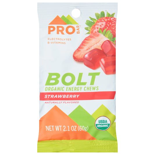 Probar Bolt Organic Strawberry Energy Chews 2.1 oz