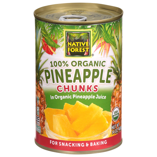 Native Forest 100% Organic Pineapple Chunks 14 oz