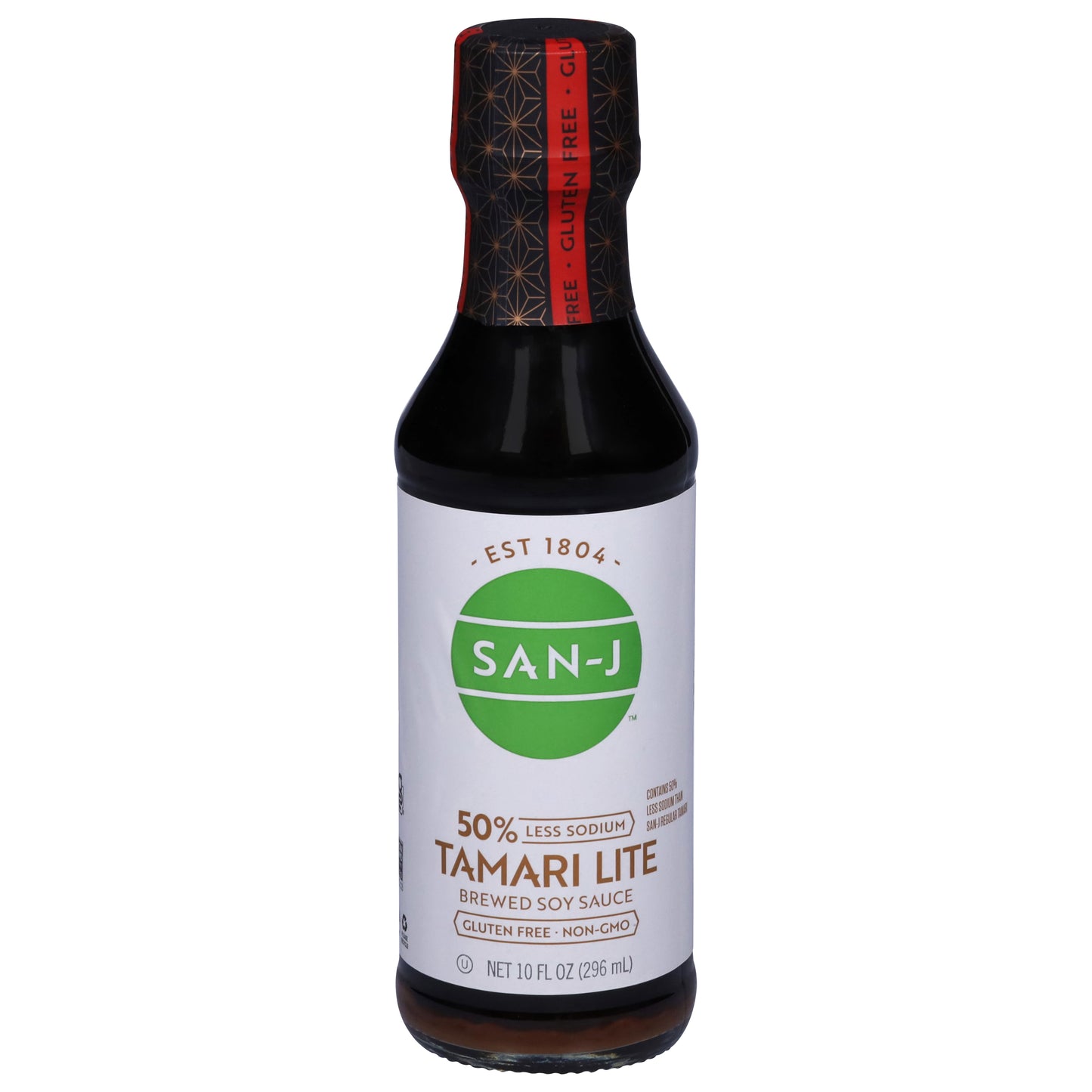 San-J 50% Less Sodium Tamari Lite Brewed Soy Sauce 10 fl oz