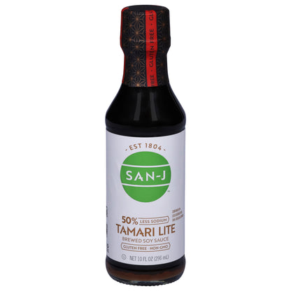 San-J 50% Less Sodium Tamari Lite Brewed Soy Sauce 10 fl oz