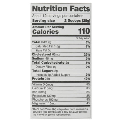 Simply Tera's Bourbon Vanilla Pure Whey Protein 12 oz