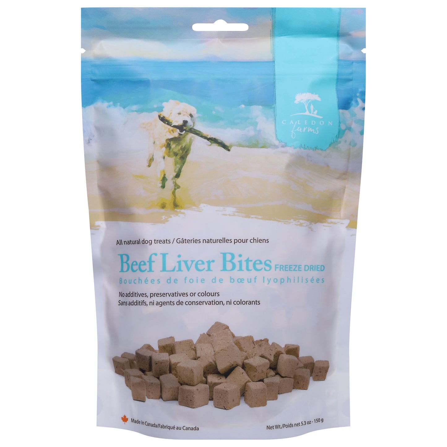 Caledon Farms All Natural Beef Liver Bites Dog Treats 5.3 oz