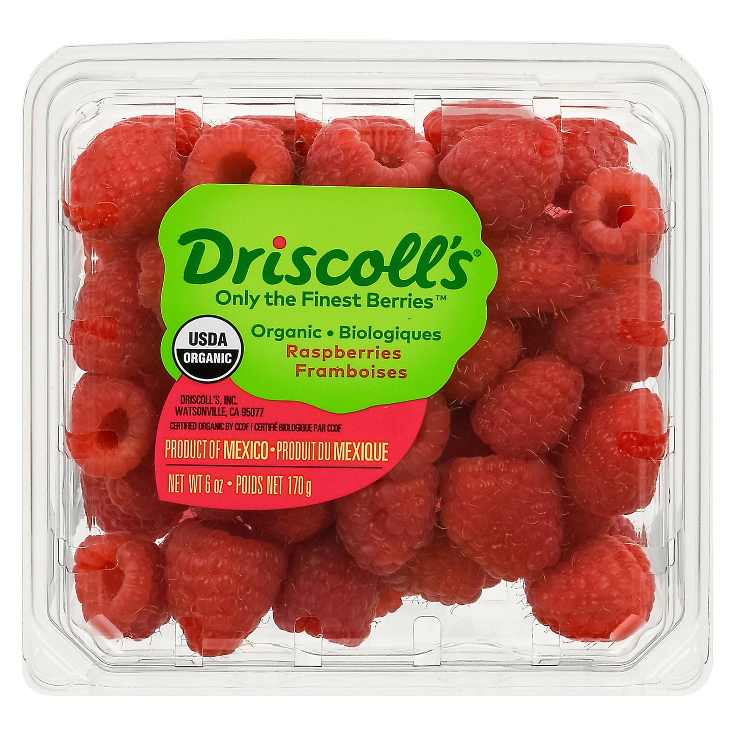 Driscoll's Organic Raspberries 6 oz