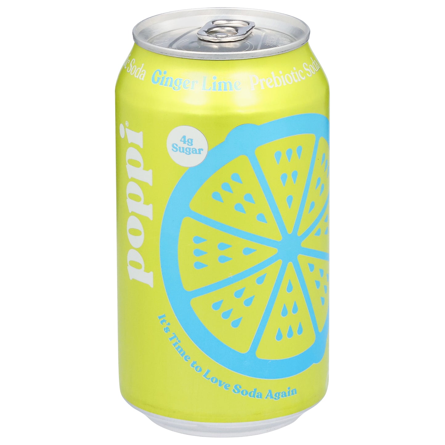 Poppi Ginger Lime Prebiotic Soda 12 fl oz