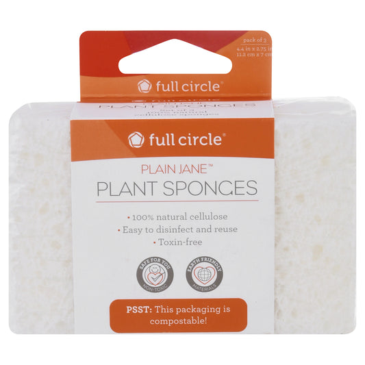 Full Circle Plain Jane Plant Sponges 3 ea