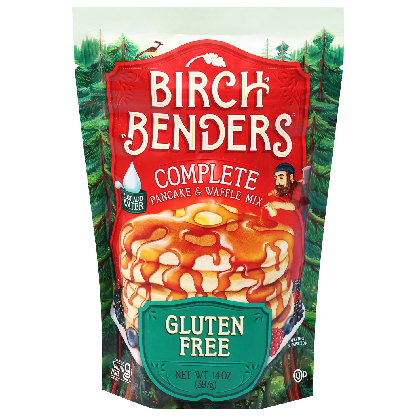 Birch Benders Complete Gluten Free Pancake & Waffle Mix 14 oz