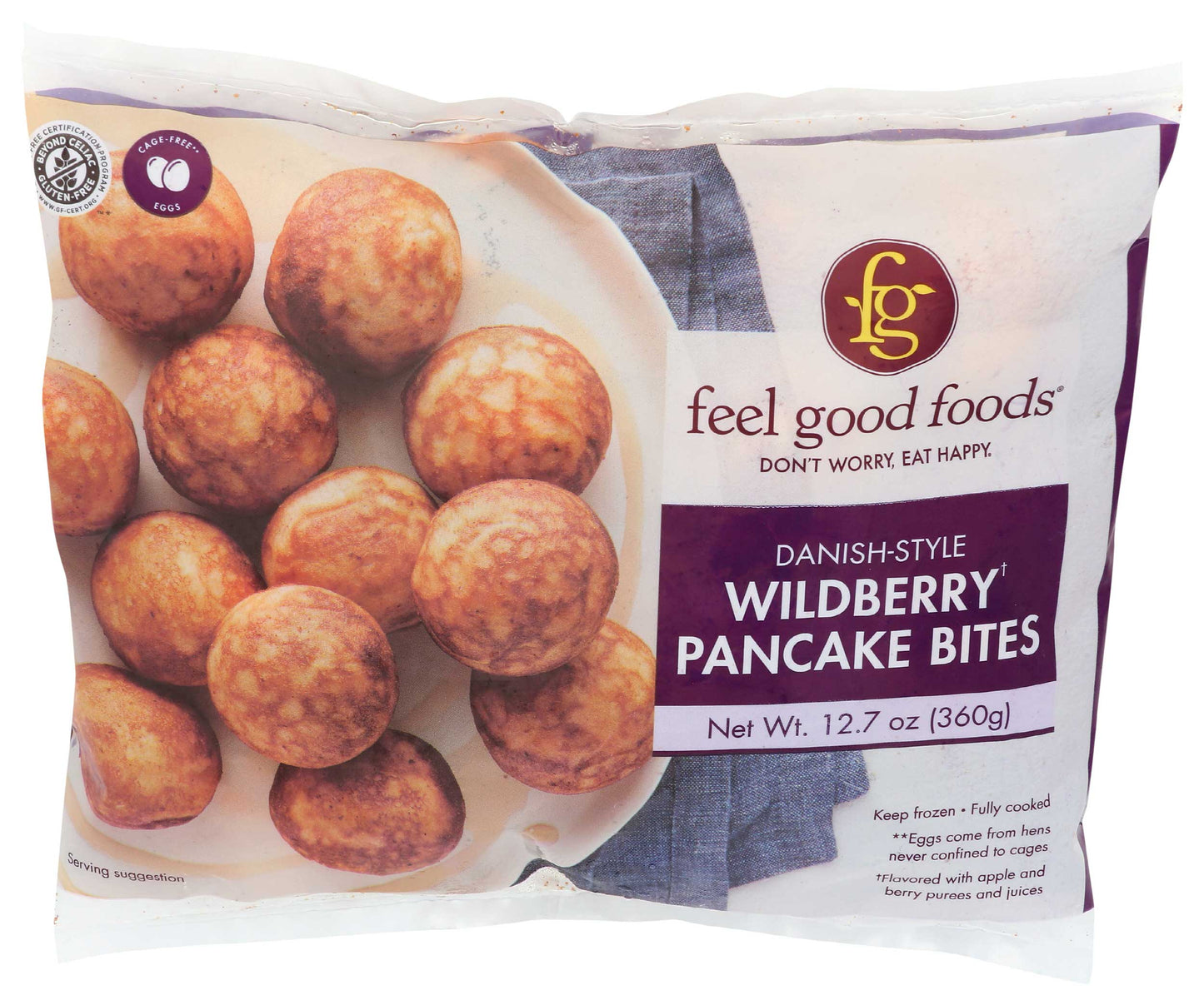 Feel Good Foods Danish-style Blueberry Pancake Bites
