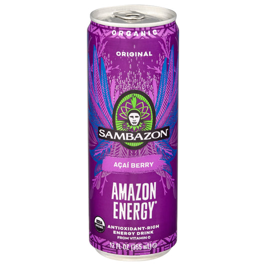 Sambazon Amazon Energy Original Acai Berry Energy Drink 12 fl oz Can