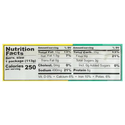 Fillos Bean Salsa Verde Corn Bar 4 oz