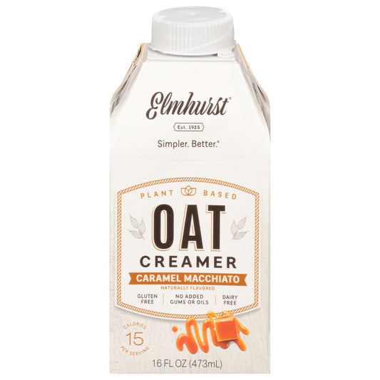 Elmhurst Caramel Macchiato Oat Creamer 16 fl oz
