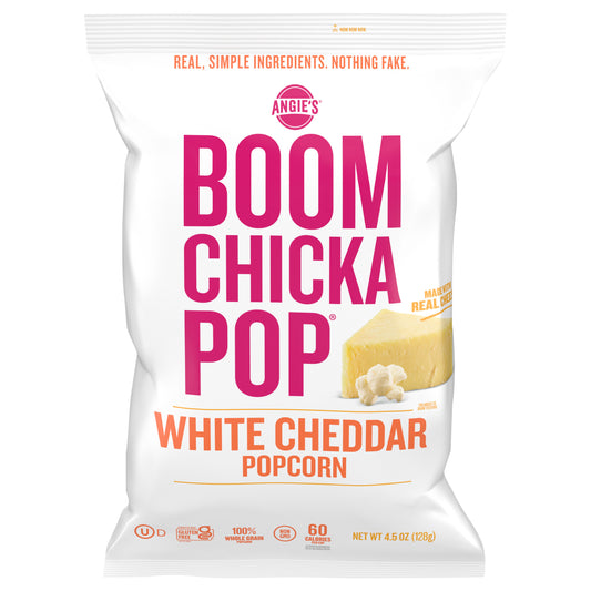 Angie's BOOMCHICKAPOP White Cheddar Popcorn, 4.5 oz.