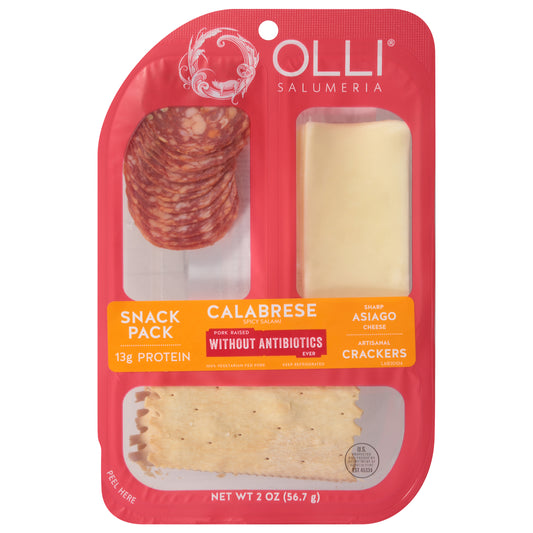 Olli Salumeria Calabrese/Asiago/Crackers Snack Pack 2 oz