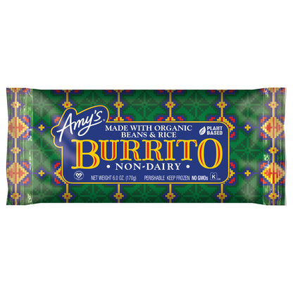 Amy's Non-Dairy Beans & Rice Burrito 6 oz