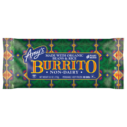 Amy's Non-Dairy Beans & Rice Burrito 6 oz
