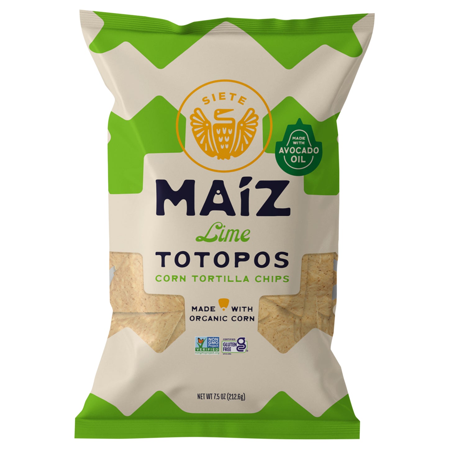 Siete 7.5oz Lime White Yellow Corn Tortilla Chip