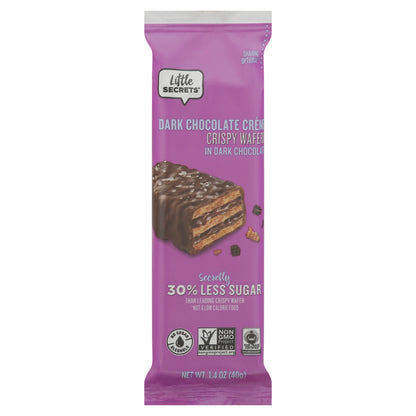 Little Secrets Crispy Dark Chocolate Creme Wafers in Dark Chocolate 1.4 oz