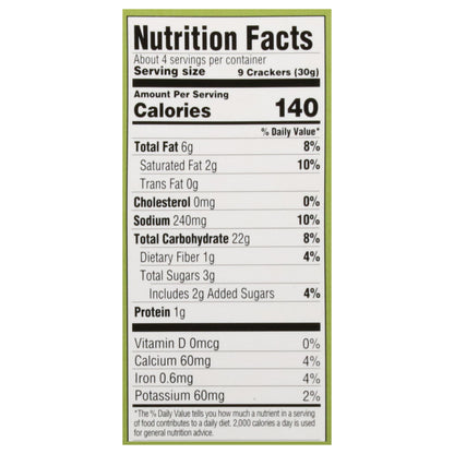 Mary's Gone Crackers Organic Real Thin Garlic Rosemary Crackers 4.0 oz