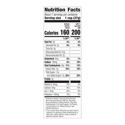 Cascadian Farm Organic Graham Crunch Cereal, 9.6 oz.