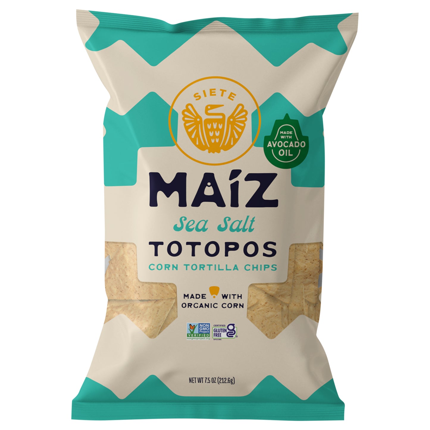 Siete 7.5oz Sea Salt White Yellow Corn Tortilla Chip