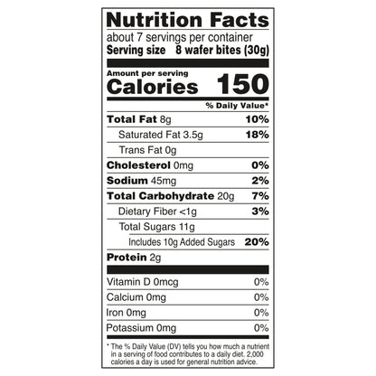 Glutino Chocolate Peanut Butter Wafer Bites, Gluten Free Wafer Cookies, 7 oz.