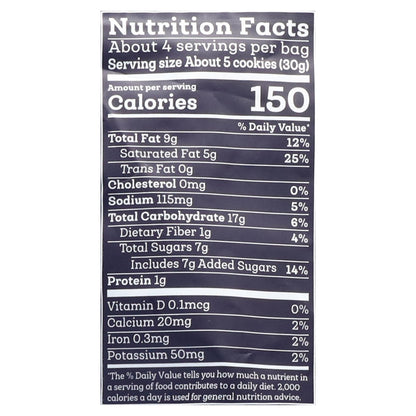 Siete Grain Free Chocolate Chip Cookies 4.5 oz