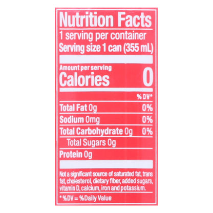 Zevia Zero Sugar Strawberry Kiwi Energy Drink 12 fl oz