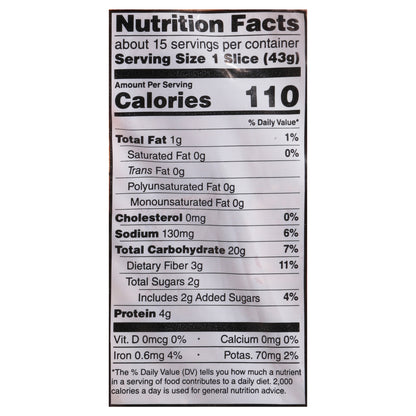 Rudi's 100% Whole Wheat Organic Bread 22 oz