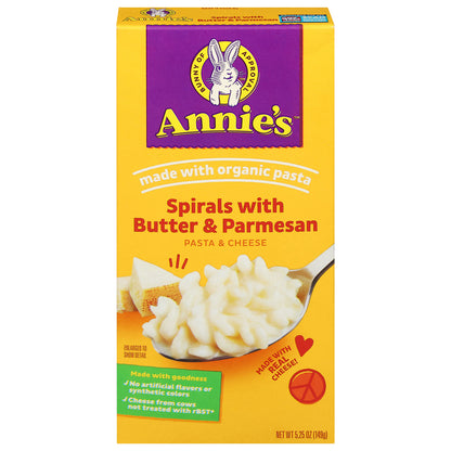 Annie's Spirals with Butter & Parmesan Pasta & Cheese 5.25 oz