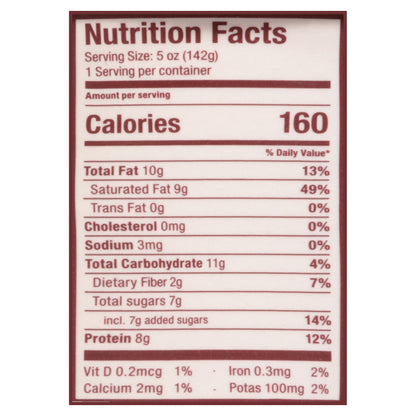 Cocojune Organic Greek-Style Cultured Coconut Vanilla Cinnamon Yogurt 5 oz