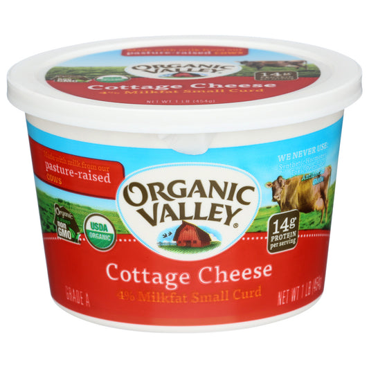 Organic Valley, Cottage Cheese 4% Milkfat, 16 Oz