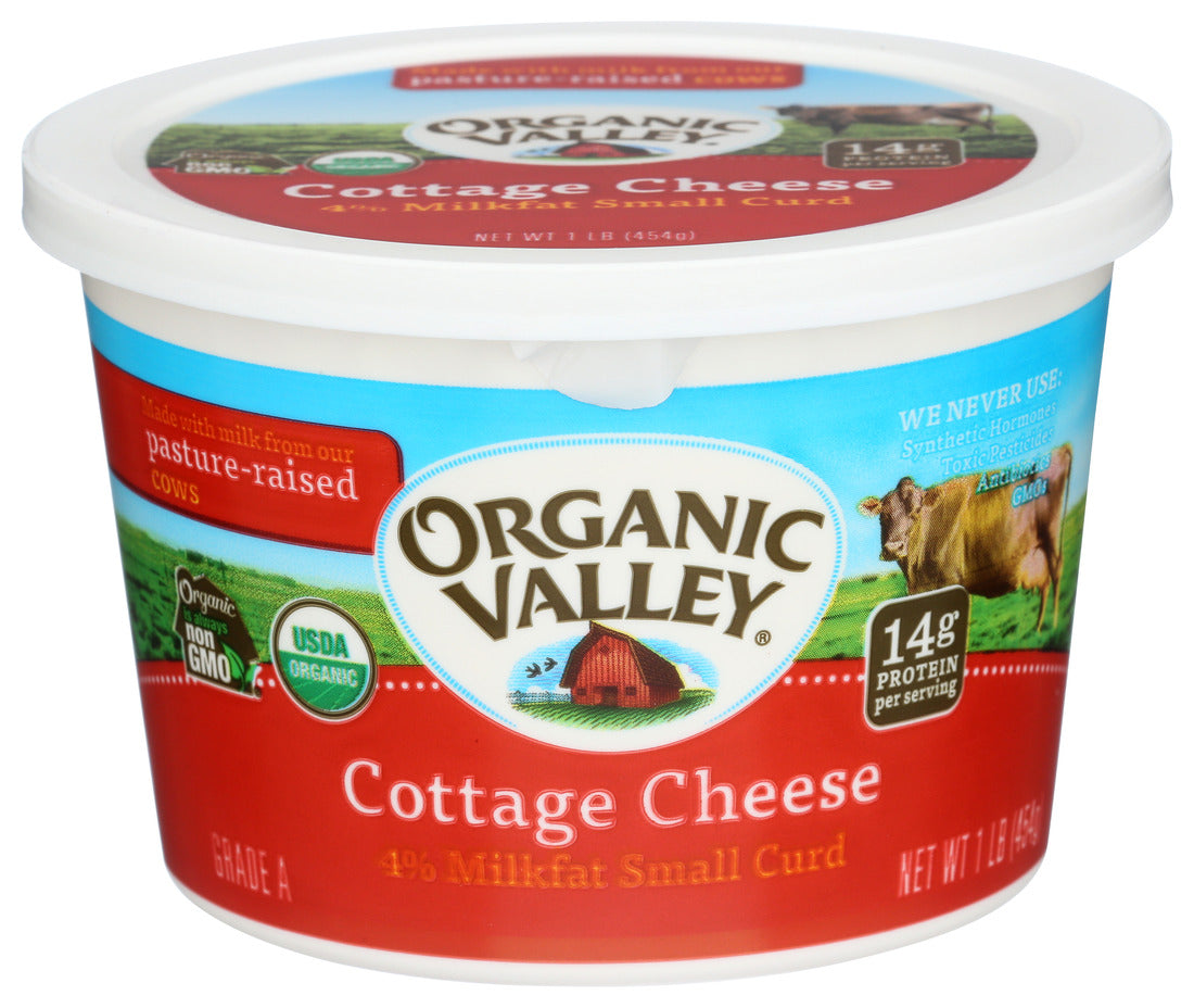 Organic Valley, Cottage Cheese 4% Milkfat, 16 Oz