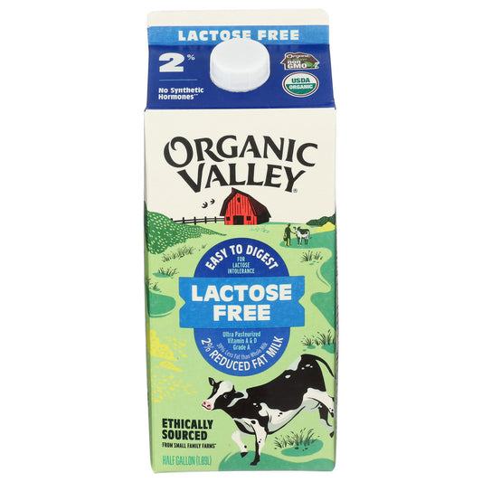 Organic Valley, 2% Reduced Fat Milk Lactose Free, 64 Fl Oz