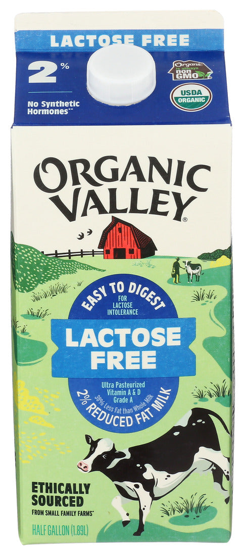 Organic Valley, 2% Reduced Fat Milk Lactose Free, 64 Fl Oz