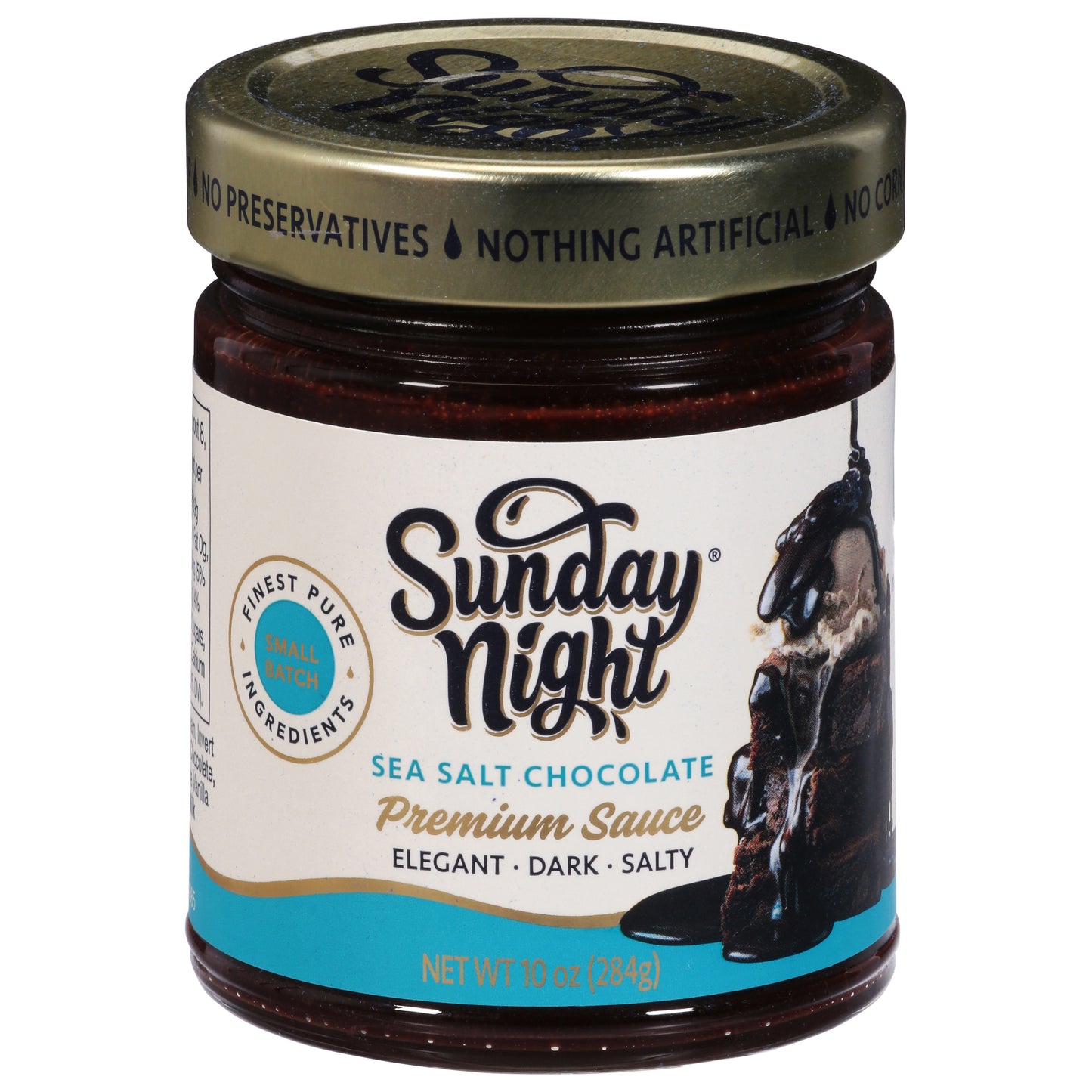 Sunday Night Premium Sea Salt Chocolate Sauce 10 oz