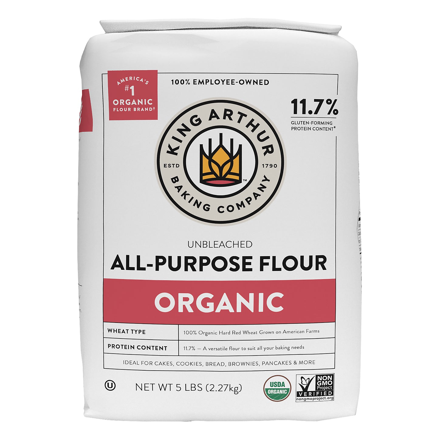 King Arthur Organic Unbleached All-Purpose Flour 5 lb