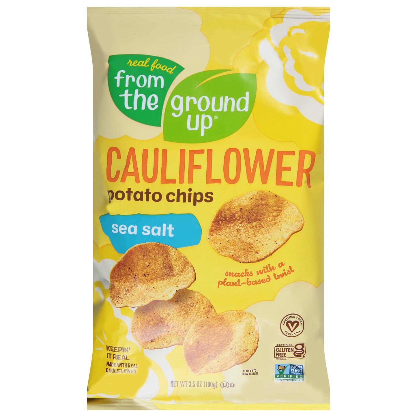From the Ground Up Cauliflower Sea Salt Potato Chips 3.5 oz
