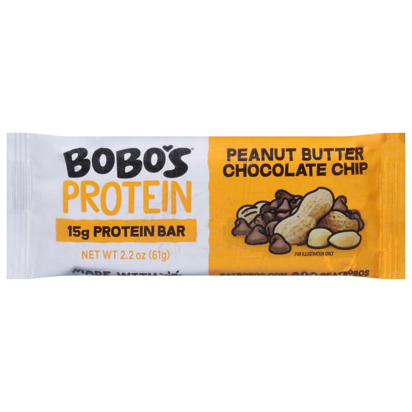 Bobo's Peanut Butter Chocolate Chip Protein Bar 2.2 oz