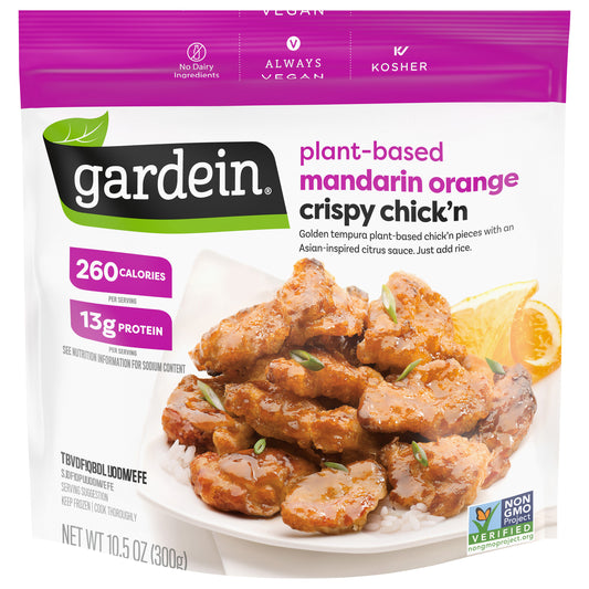 Gardein Mandarin Orange Crispy Plant-Based Chick'n, Vegan, Frozen, 10.5 oz.