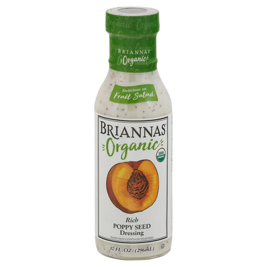 Briannas Rich Organic Poppy Seed Dressing 10 fl oz