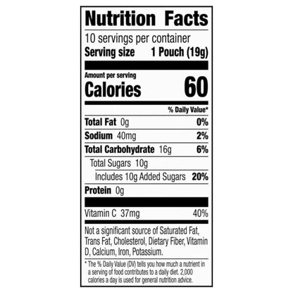 Annie's Organic Building Blocks Fruit Flavored Snacks, Assorted Fruit Flavors, Gluten Free, 10 Pouches, 7 oz