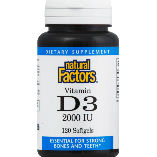 Natural Factors NATURAL FACTORS D3 2000 IU TABS 180 CT